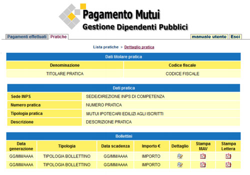 rata mutuo inpdap
